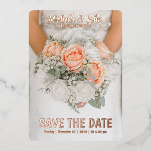 Hochzeitseinladung Filmcover elegant Folieneinladung