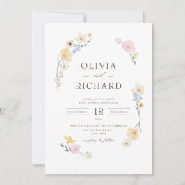 Hochzeitseinladung Floral Elegant Einladung