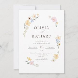 Hochzeitseinladung Floral Elegant Einladung