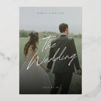 Hochzeitseinladung Folien-Einladung Folieneinladung