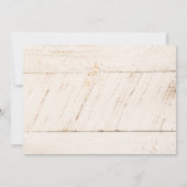 Hochzeitseinladung für Bauernhöfe Einladung (Rückseite)