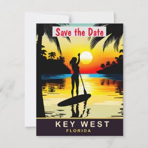 Hochzeitseinladung für den Sonnenuntergang in Key  Save The Date