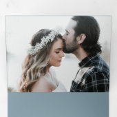 Hochzeitseinladung für elegante Kalligraphie Dreifach Gefaltete Einladung (Innen Erste Seite)