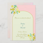 Hochzeitseinladung für Granatapfel Feiertagskarte (Vorne/Hinten)