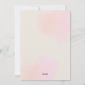 Hochzeitseinladung für Granatapfel Feiertagskarte (Rückseite)