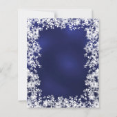 Hochzeitseinladung für Hochzeitsfeiern in Navy-Sch (Rückseite)