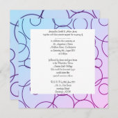 Hochzeitseinladung für Kreise und Blasen Einladung (Vorne/Hinten)