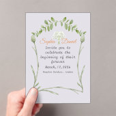 Hochzeitseinladung für Leinwand Acryleinladungen (Insitu (Handheld))