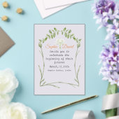 Hochzeitseinladung für Leinwand Acryleinladungen (In Situ (Hochzeit))