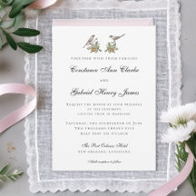 Hochzeitseinladung für Liebesvögel