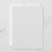 Hochzeitseinladung für moderne Bluetorn-Papier Einladung (Rückseite)