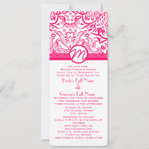 Hochzeitseinladung für Raspberry Love Birds Einladung