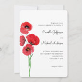 Hochzeitseinladung für Rote Pfeffer Einladung (Vorderseite)