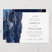 Hochzeitseinladung für Schiffe und Rose Einladung (Vorne/Hinten)