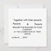 Hochzeitseinladung für Sonnenblumen Einladung (Rückseite)