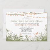 Hochzeitseinladung für Wildblumen und Streichellic Einladung (Vorderseite)