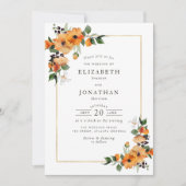 Hochzeitseinladung für Zitrusfrüchte Einladung (Vorderseite)