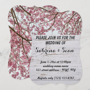 Hochzeitseinladung gemischtes Halb-und-Halb-Design Einladung