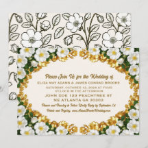 Hochzeitseinladung Georgia Cherokee Rose