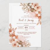 Hochzeitseinladung Herbstorn Einladung (Vorne/Hinten)