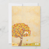 Hochzeitseinladung Herbstthema, einladen Einladung (Rückseite)