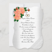 Hochzeitseinladung Hibiskus und Schmetterlinge Einladung (Vorderseite)