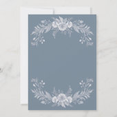 Hochzeitseinladung im eleganten französischen Stil Einladung (Rückseite)