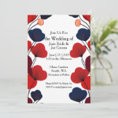 Hochzeitseinladung im Mod-Stil Einladung (Stehend Vorderseite)