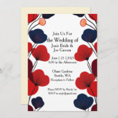 Hochzeitseinladung im Mod-Stil Einladung (Vorne/Hinten)