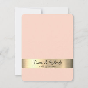 Hochzeitseinladung im rustikalen Stil mit leichtem RSVP Karte