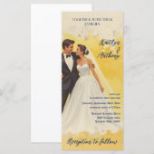 Hochzeitseinladung im Stil der Belle Époque (Vorne/Hinten)