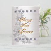 Hochzeitseinladung immer und für immer einladung (Stehend Vorderseite)