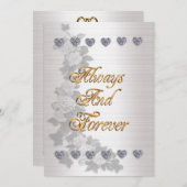 Hochzeitseinladung immer und für immer einladung (Vorne/Hinten)