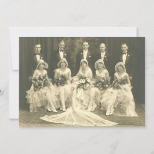 Hochzeitseinladung in den 1920er Jahren FotoExc Einladung