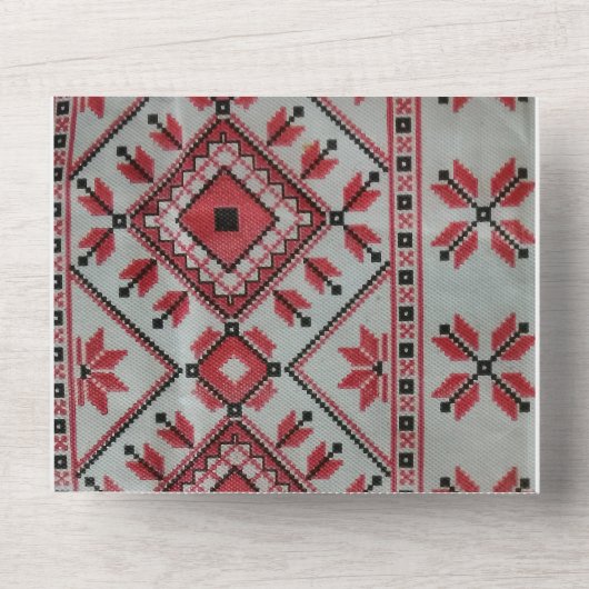 Hochzeitseinladung in einem all in one einladung (Vorderseite)