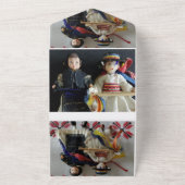 Hochzeitseinladung in einem all in one einladung (Außenbereich)