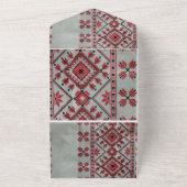 Hochzeitseinladung in einem all in one einladung (Außenbereich)