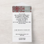 Hochzeitseinladung in einem all in one einladung (Innen Boden)