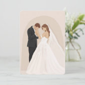 Hochzeitseinladung/ Jubiläumsgrüße (Stehend Vorderseite)