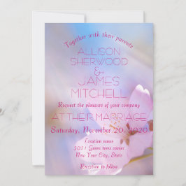 Hochzeitseinladung Kirschblüte anpassbar Einladung