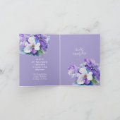 Hochzeitseinladung Lavendel farbenfroh Einladung (Innenseite)