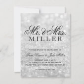 Hochzeitseinladung - Lit Silver Glit Fab Einladung (Vorderseite)