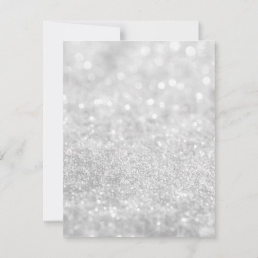 Hochzeitseinladung - Lit Silver Glit Fab Einladung (Rückseite)