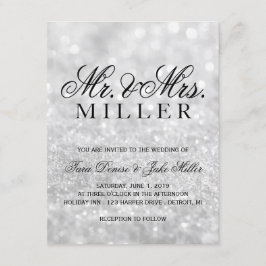 Hochzeitseinladung - Lit Silver Glit Fab Einladung