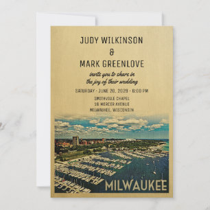 Hochzeitseinladung Milwaukee Vintage Wisconsin Einladung