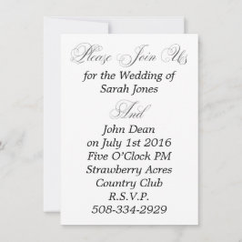 Hochzeitseinladung minimalistisch elegant einladung