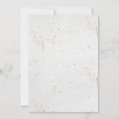 Hochzeitseinladung Minimalistisch grün Einladung (Rückseite)