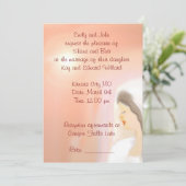 Hochzeitseinladung mit Brautkunst Einladung (Stehend Vorderseite)