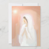 Hochzeitseinladung mit Brautkunst Einladung (Rückseite)