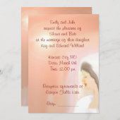 Hochzeitseinladung mit Brautkunst Einladung (Vorne/Hinten)